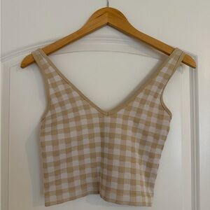 Plaid Crop Top Tank